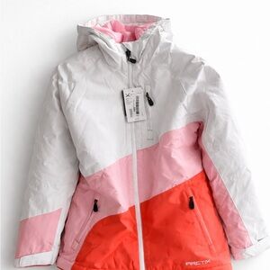 Arctix White & Pink Hooded Ski Jacket